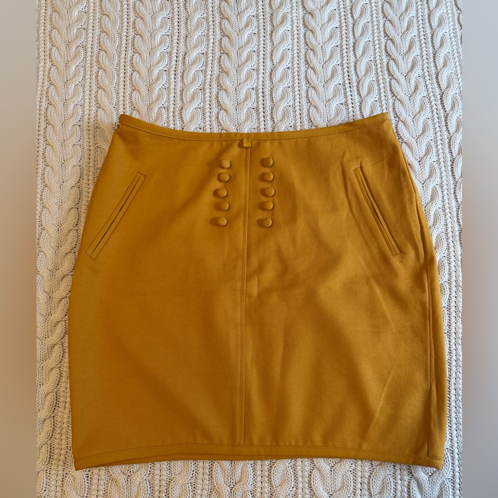 Elegant Mustard Skirt